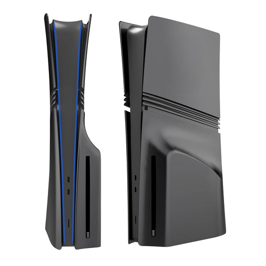 5 in 1 Black Plates for PS5 Pro Disc and Digital Edition  PlayStation 5 Pro Cover Accessories Faceplate  Custom Side Face Panel Shell Replacement for Both PS5 Pro Disc and Digital - Matte Black