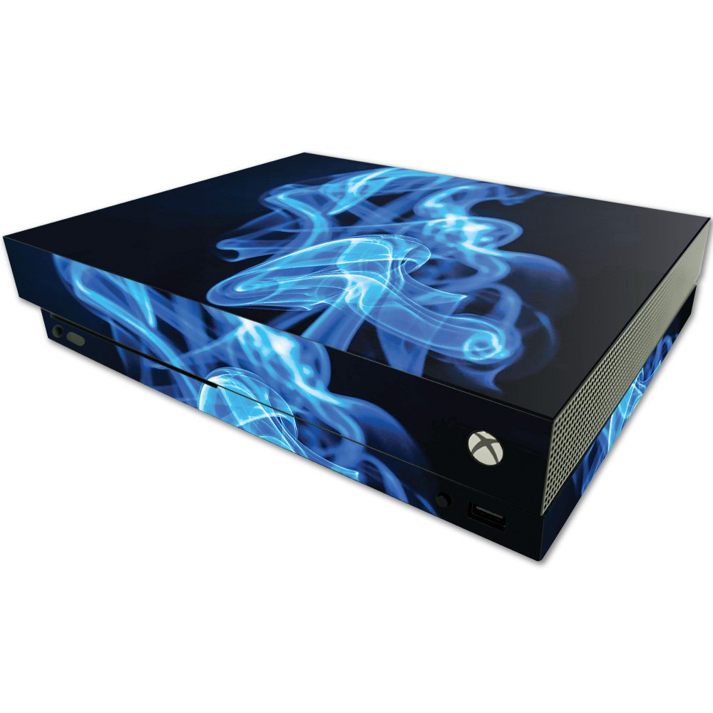 MIGHTY SKINS MightySkins Skin for Microsoft One X Console - Blue Flames Decal Wrap, Easy Apply/Remove, USA Made