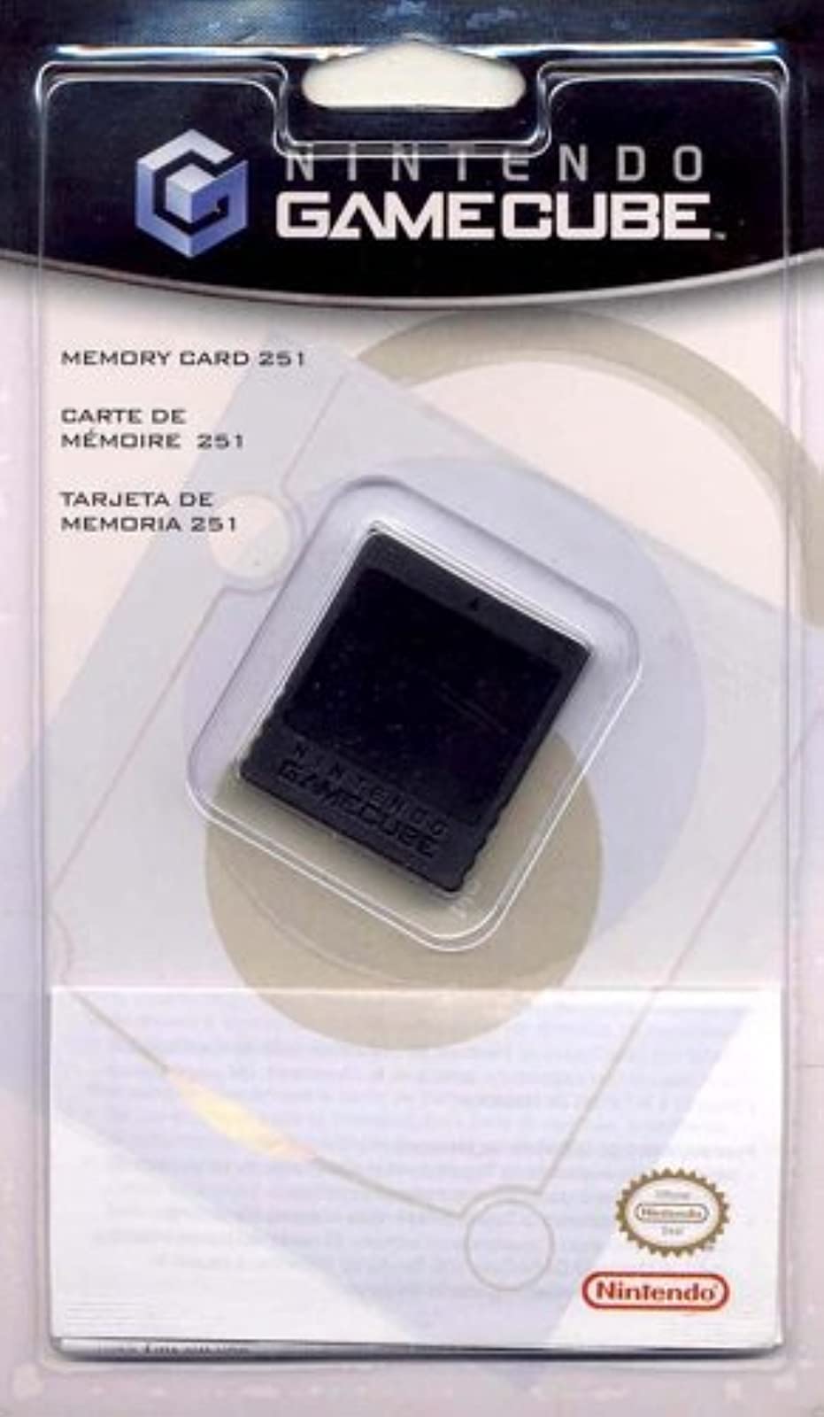 Nintendo Gamecube Memory Card 251 - 16 Count Pack, Black, Model 45496950507
