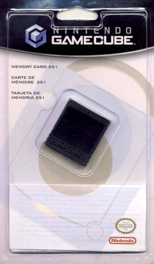 Nintendo Gamecube Memory Card 251 - 16 Count Pack, Black, Model 45496950507