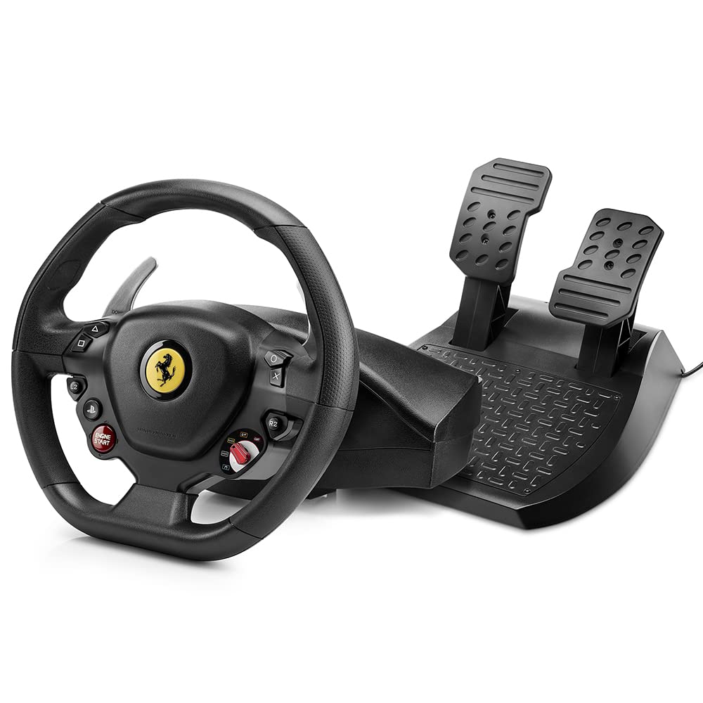 Thrustmaster T80 Ferrari 488 GTB with Pedals (Compatible with PS5 PS4 PC)