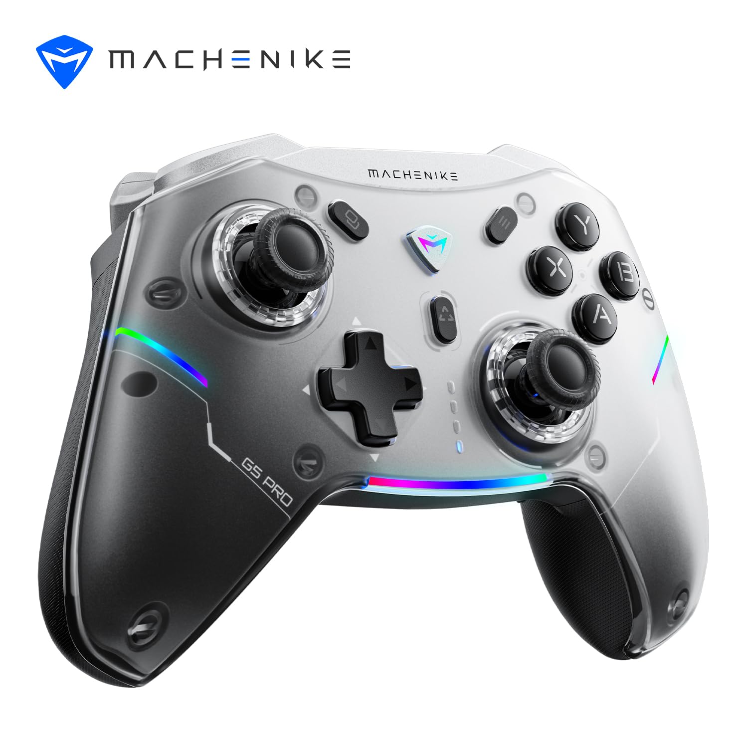 Machenike G5 Pro Wireless Gaming Controller for Windows PC Switch IOS&Android PC Controller Hall Effect Joystick?Triggers/Gyroscope RGB Lights (Black) [video game]