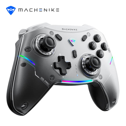 Machenike G5 Pro Wireless Gaming Controller for Windows PC Switch IOS&Android PC Controller Hall Effect Joystick?Triggers/Gyroscope RGB Lights (Black) [video game]