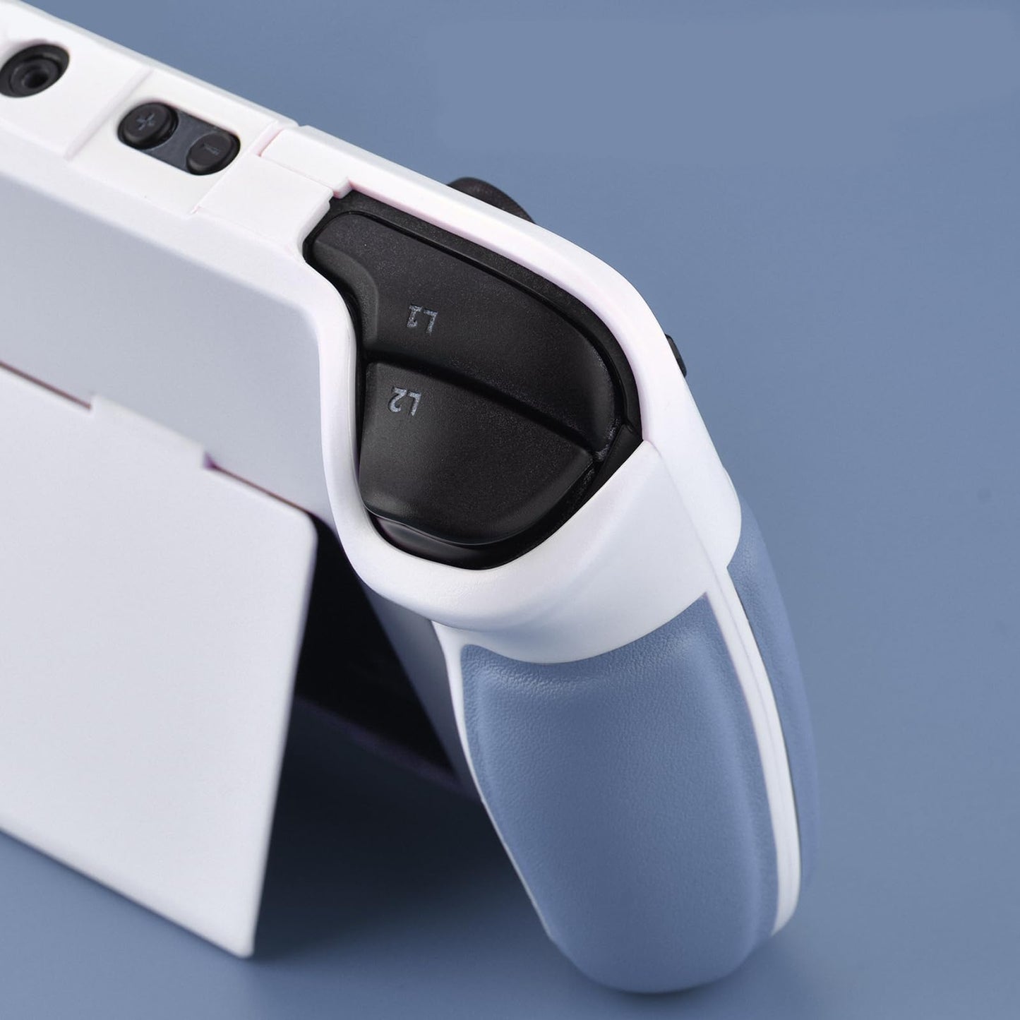 UYIYE Kickstand Case for Steam Deck - Protective Beige/Blue Accessory, Model CASE-STEAM-FT02-Blue