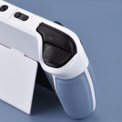 UYIYE Kickstand Case for Steam Deck - Protective Beige/Blue Accessory, Model CASE-STEAM-FT02-Blue