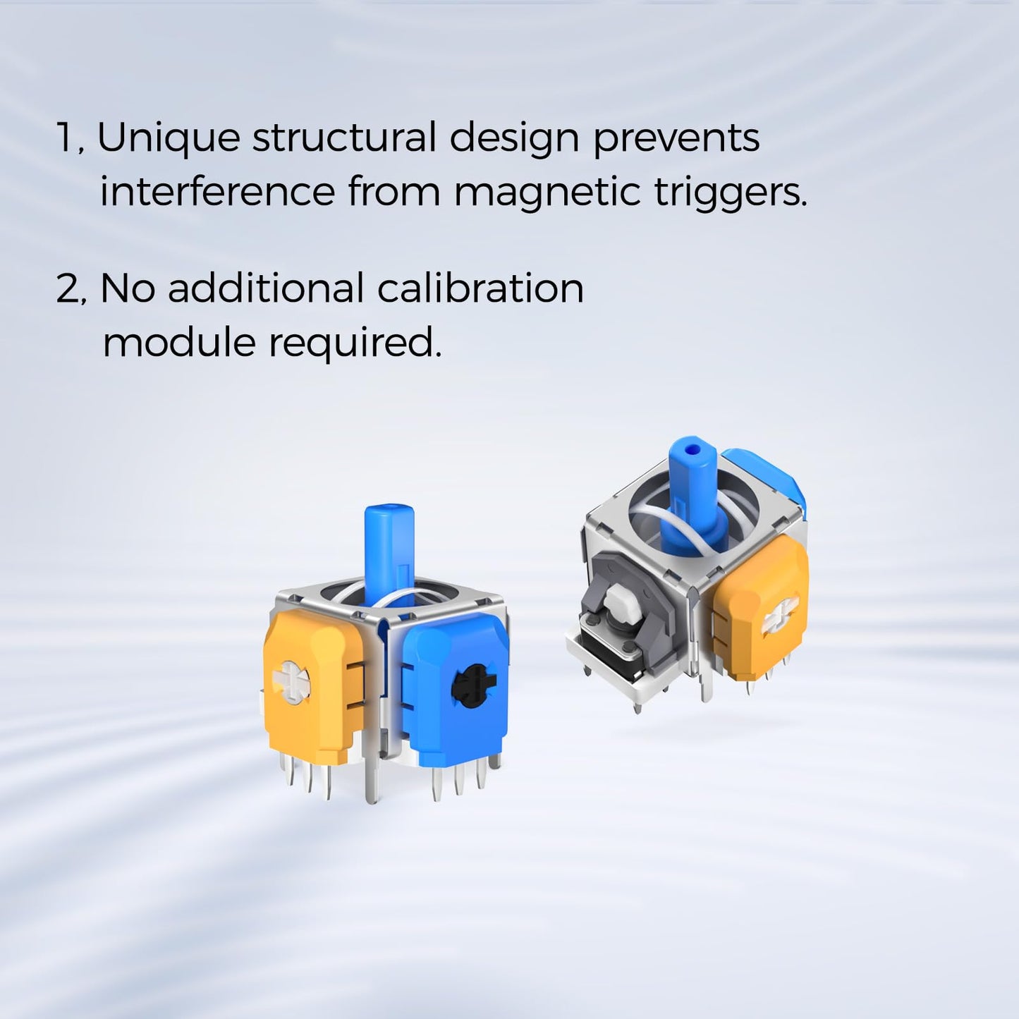 AKNES HallPi TMR Joystick Replacement for Switch Pro Controller - Anti-Drift, 2 Pairs, TMR-Switch Pro