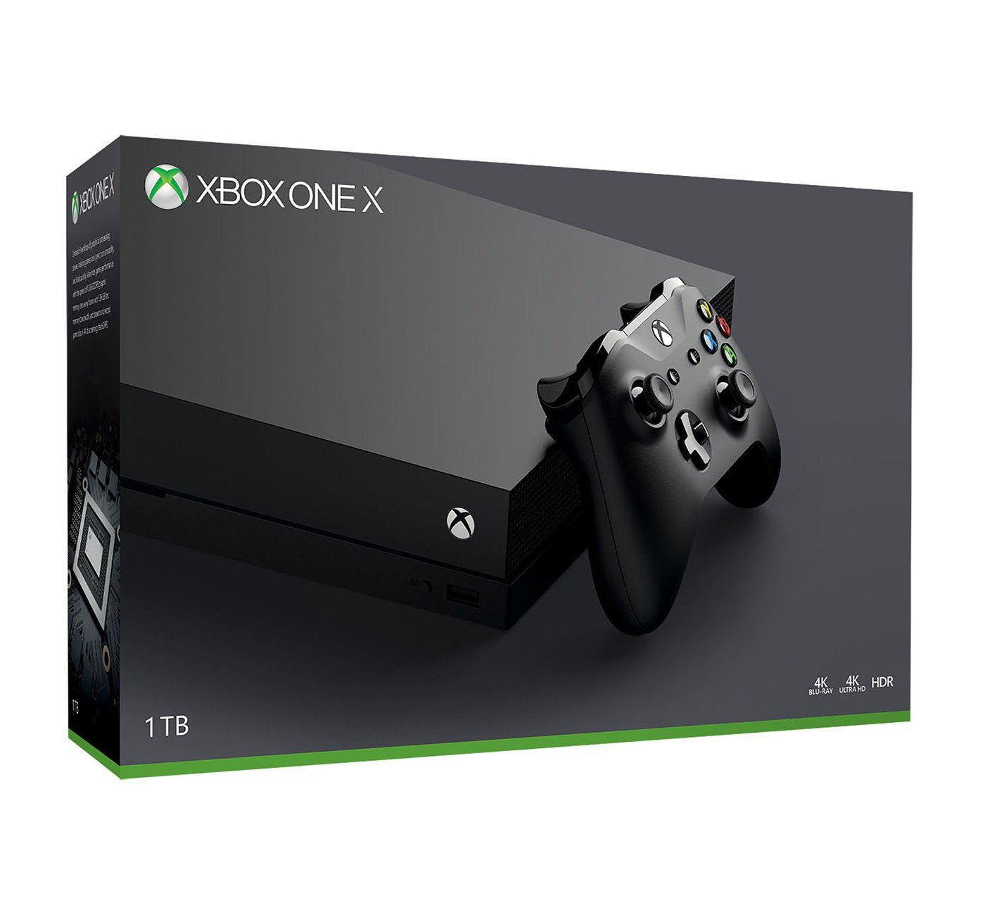 Xbox One X Console 1TB with Wireless Controller - Enhanced HDR, Native 4K, Ultra HD, Black (Discontinued)