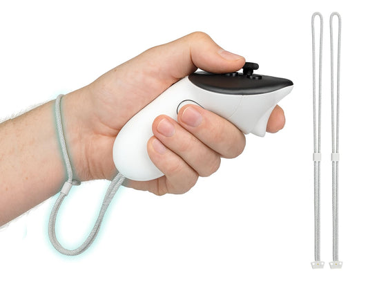 SOULWIT 1 Pair Upgraded Replacement Wrist Straps for Oculus Quest3/Quest 3  Durable & Adjustable Controller Hand Straps for Meta Quest3S/Quest 3S  Easy DIY Installation - White