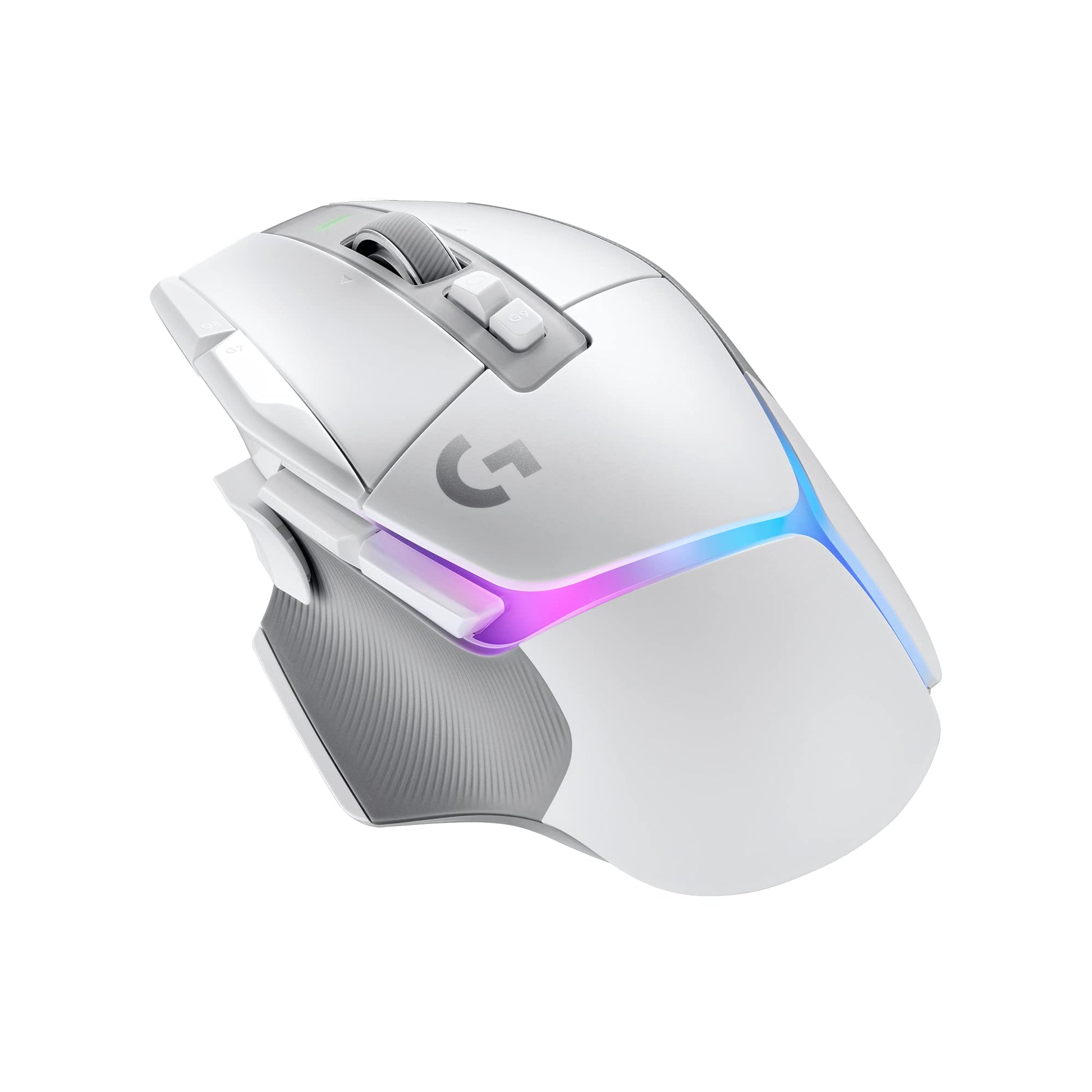 Logitech G502 X Plus Lightspeed Wireless Optical Mouse - LIGHTFORCE hybrid switches  LIGHTSYNC RGB  HERO 25K gaming sensor  compatible with PC - macOS/Windows - White