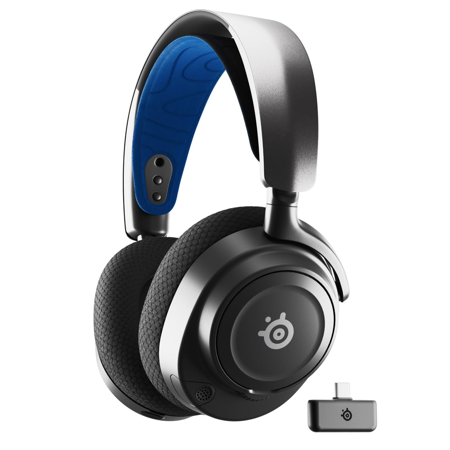 SteelSeries Arctis Nova 7P Wireless Multi-Platform Gaming Headset - Neodymium Magnetic Drivers - 2.4GHz + Bluetooth - 38Hr USB-C