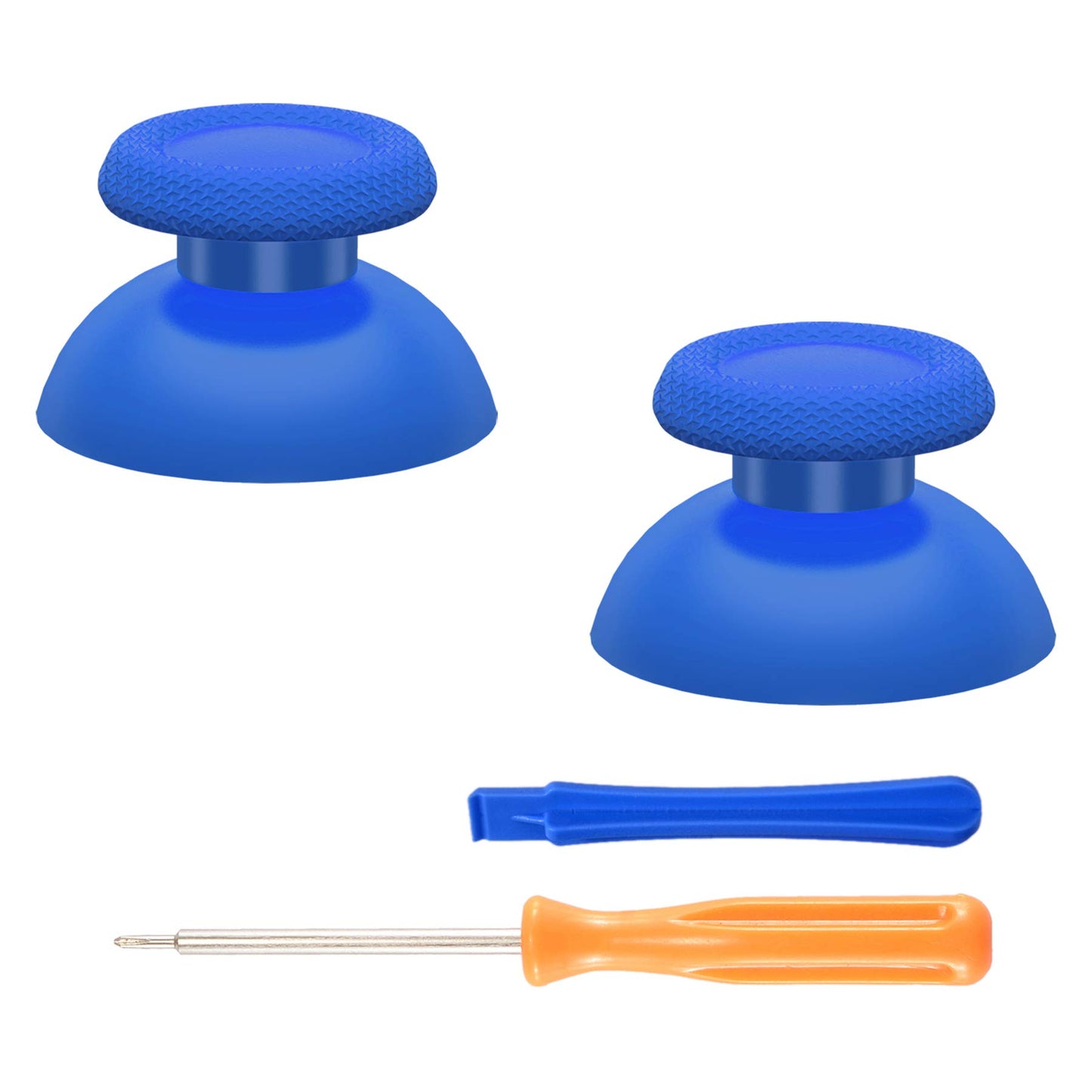 eXtremeRate Blue Replacement Thumbsticks for PS5 Controller  Custom Analog Stick Joystick for PS4 Controller Universal