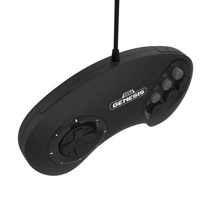 Retro-Bit BIG6 USB Arcade Controller Pad for Sega Genesis Mini, Switch, PC & Raspberry Pi - Black