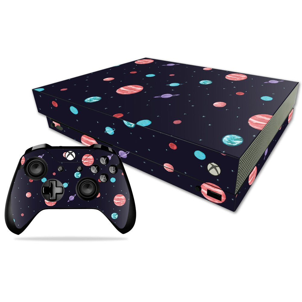 MIGHTY SKINS Xbox One X Skin - Bright Night Sky Vinyl Decal Wrap, Durable & Easy to Apply, Model MIXBONXCMB-Bright Night Sky