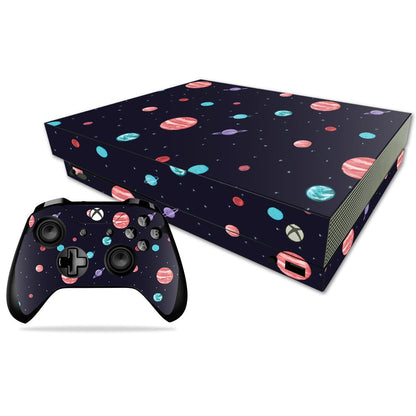 MIGHTY SKINS Xbox One X Skin - Bright Night Sky Vinyl Decal Wrap, Durable & Easy to Apply, Model MIXBONXCMB-Bright Night Sky