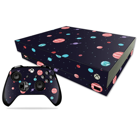 MIGHTY SKINS Xbox One X Skin - Bright Night Sky Vinyl Decal Wrap, Durable & Easy to Apply, Model MIXBONXCMB-Bright Night Sky