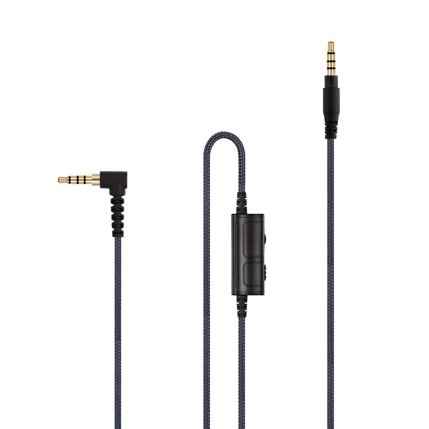 Audio Replacement Cable Compatible with HyperX Cloud Alpha, Cloud Mix Headphones, Cord Remote Volume Contro Compatible with PS4 