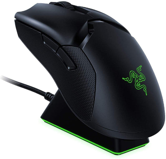 Razer Viper Ultimate Wireless Gaming Mouse with RGB Dock - 20K DPI, 8 Buttons, Classic Black, Model RZ01-03050100-R3U1