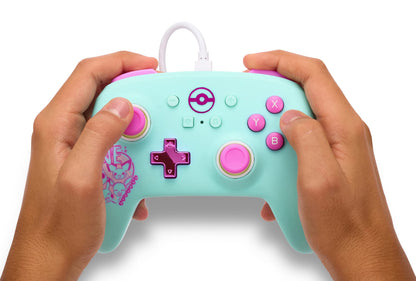 PowerA Wired Controller for Nintendo Switch - Pokémon: Sweet Friends, Model NSGP0146-01, Gamepad, Officially Licensed