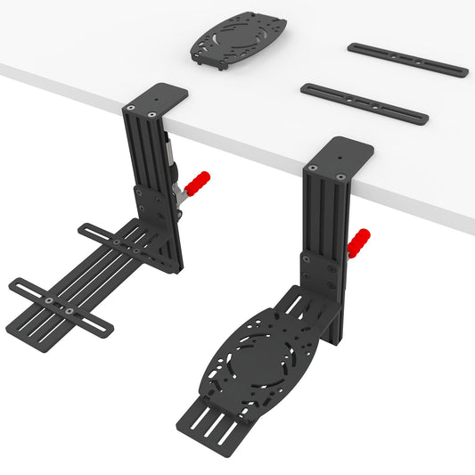 Flight Sim Hotas Desk Mount Compatible with Logitech X56 X52 X52 Pro/ Thrustmaster T-Flight Hotas X SimTask Farmstick Sol-R2 T16000M FCS/ VKB Gunfighter Mk.lll Gladiator/Pro/Airrow/ VPC Mongoos T-50
