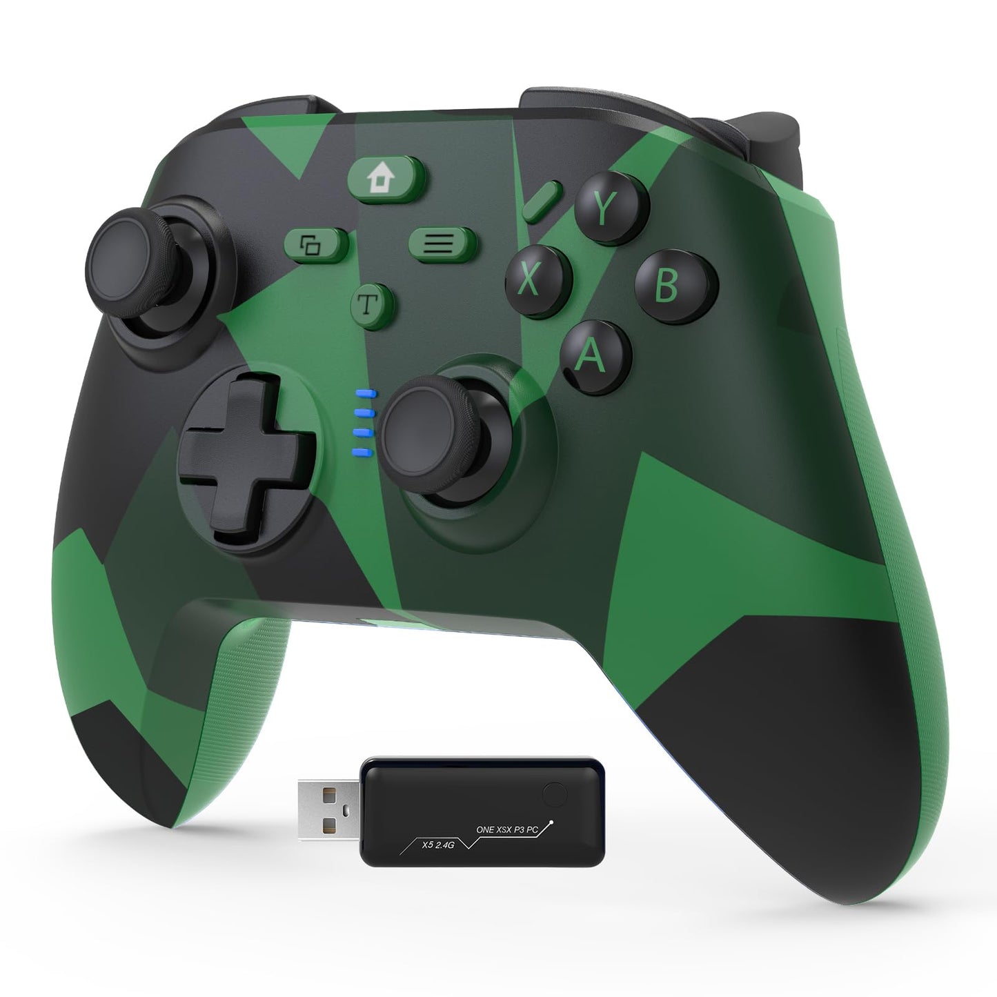 BETMI for Wireless Xbox Controller with Macro Programmable/Turbo/Remappable/Dual Vibration/with Adapter, 2.4GHz Gamepad Compatib