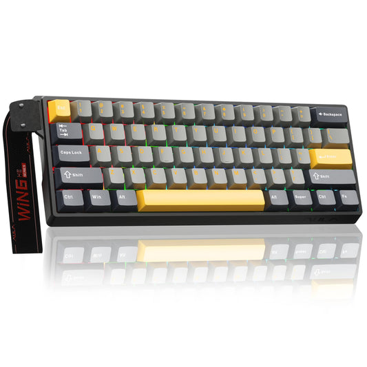AULA WIN60 HE MAX - 60% Mechanical Gaming Keyboard Wired  Hall Effect Magnetic Switches Hot Swappable  Adjustable Actuation Rapid control button Mode  8000 Hz Polling Rate  60 Percent Keyboard Compact Design