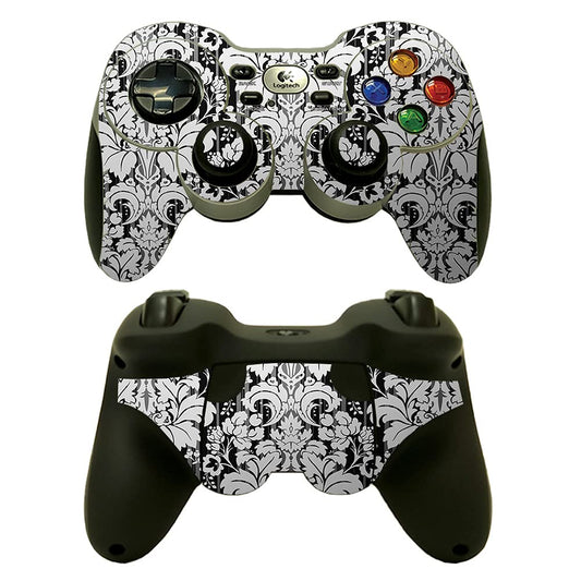 MightySkins Skin Compatible with Logitech Wireless Gamepad F710 - Floral Retro | Protective  Durable  and Unique Vinyl Decal wrap Cover | Easy to Apply  Remove  and Change Styles | Made in The USA
