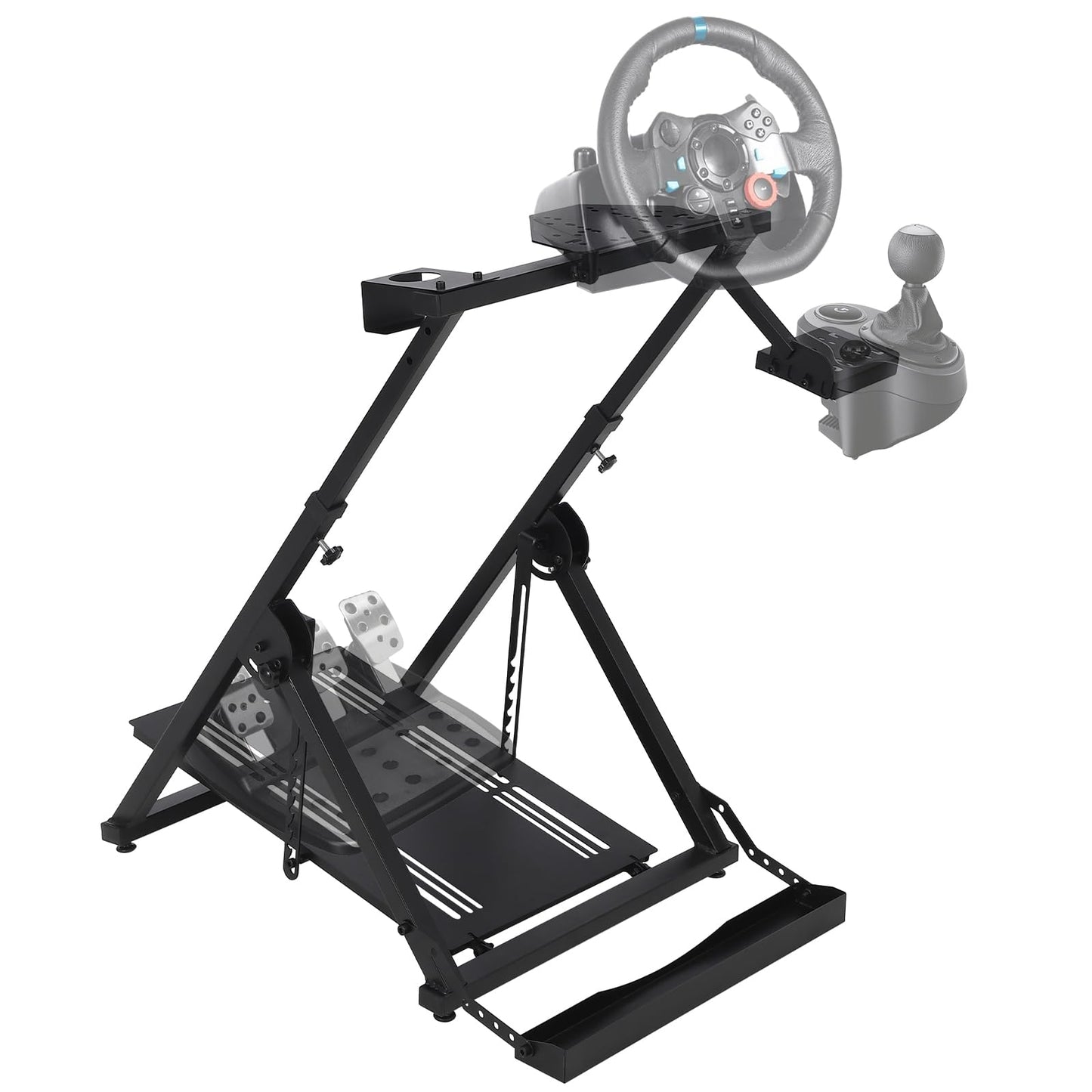 GarveeTech Racing Steering Wheel Stand, Simulator Cockpit Wheel Stand, Racing Steering Shifter Mount Fit for Mainstream Gaming L