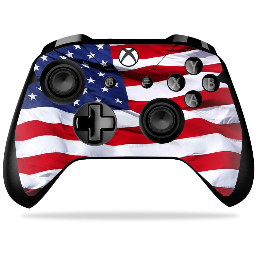 MIGHTY SKINS Xbox One X Controller Skin - Durable Vinyl Decal, American Flag Design, Easy to Apply & Remove, Model: MIXBONXCO