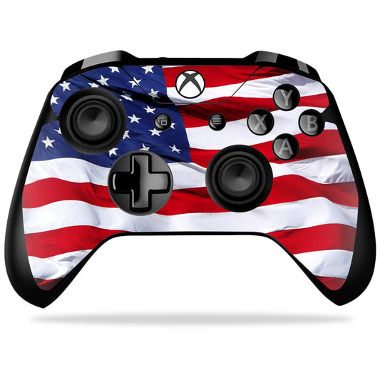 MIGHTY SKINS Xbox One X Controller Skin - Durable Vinyl Decal, American Flag Design, Easy to Apply & Remove, Model: MIXBONXCO