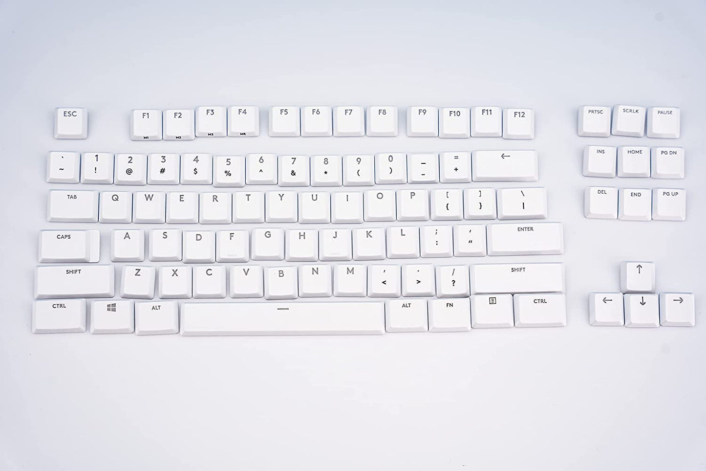wj forG915 Full Set of 109/87 Keycaps Replacement G915/G913/G815/G813 TKL RGB Gaming Mechanical Keyboard (87 Keys White G915)