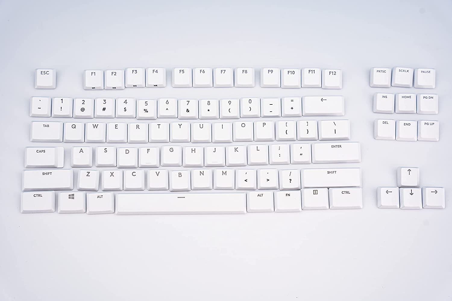 wj forG915 Full Set of 109/87 Keycaps Replacement G915/G913/G815/G813 TKL RGB Gaming Mechanical Keyboard (87 Keys White G915)