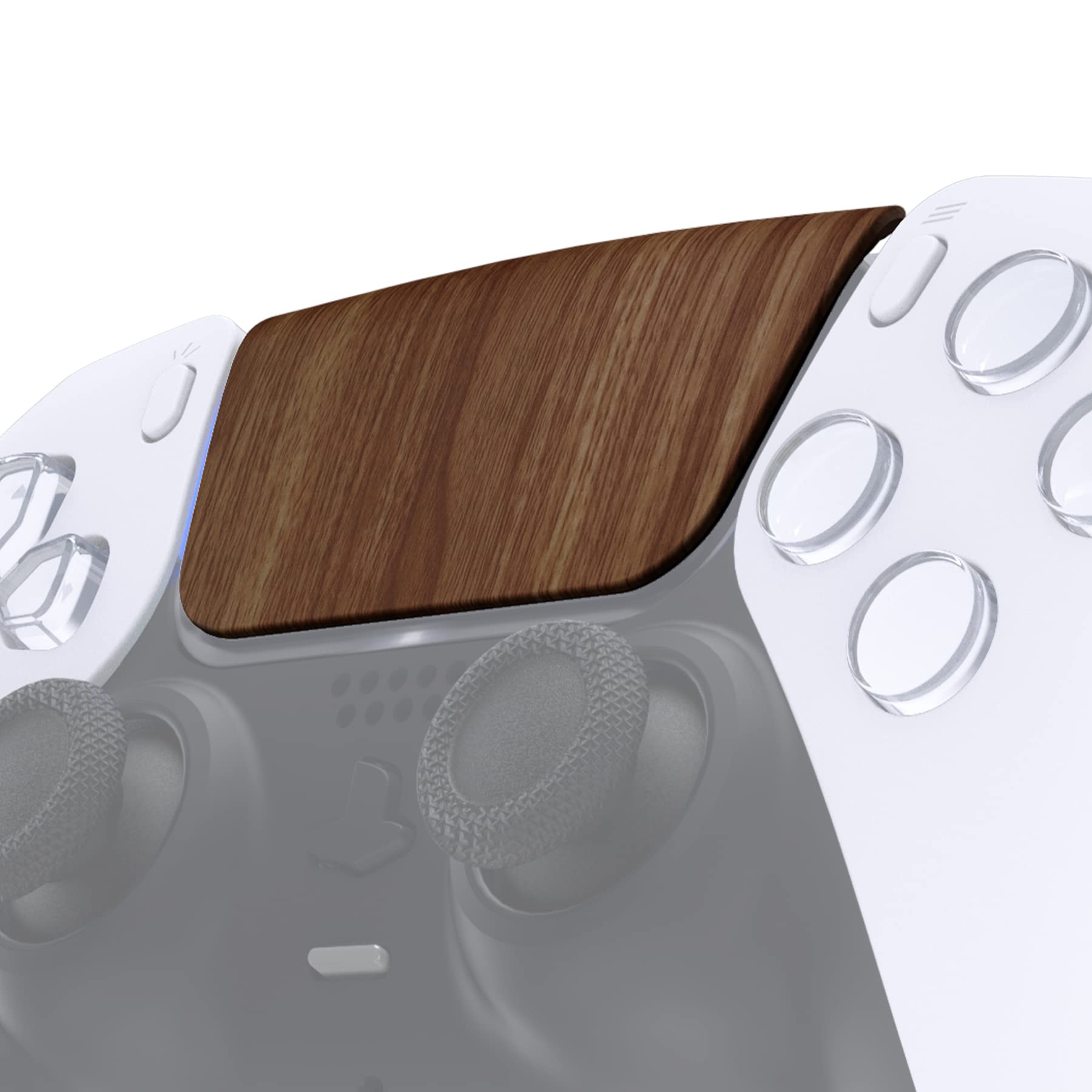 eXtremeRate Replacement Touchpad Cover for PS5 Controller - Wood Grain - Compatible with BDM-010/020/030/040/050 Models