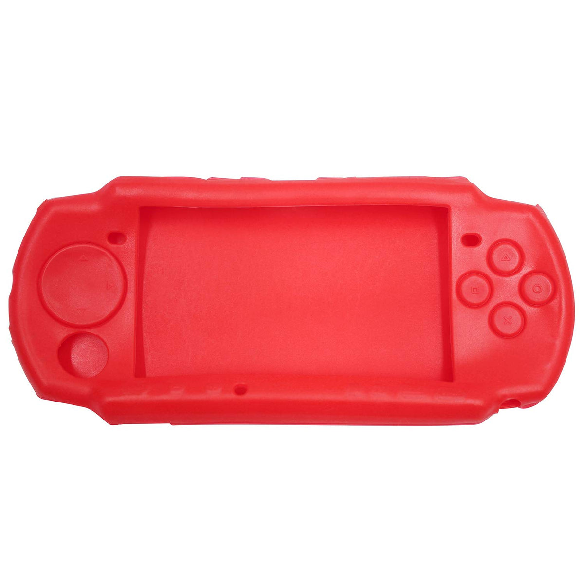 OSTENT Soft Protector Silicon Tpartyl Carry Case Skin Cover Pouch Sleeve for Sony PSP 2000/3000 Color Red