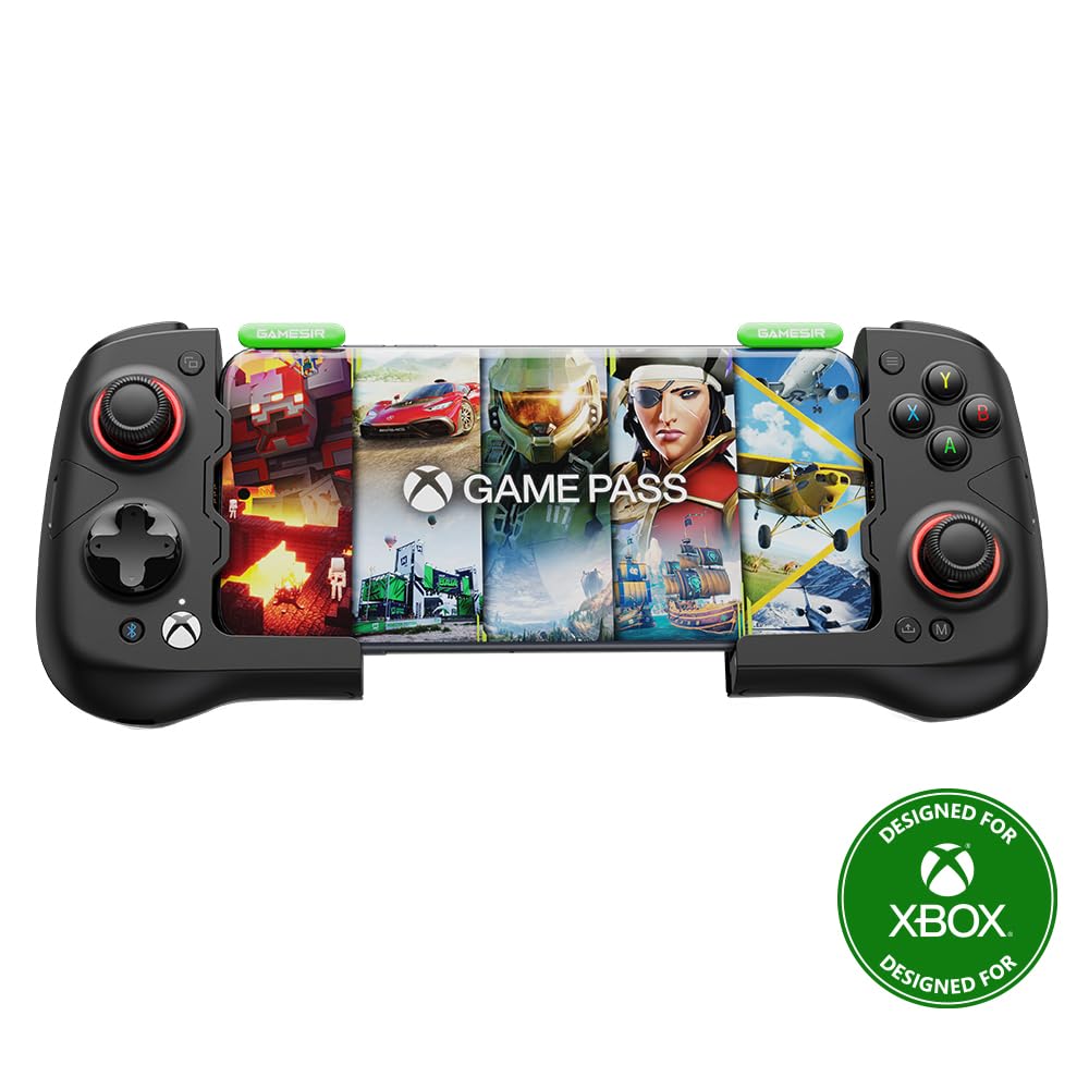GameSir X4 Aileron Bluetooth Mobile Gaming Controller for Android with Hall Effect Joysticks - Split Design with Carrying Case - Play Diablo Immortal  Minecraft  Fortnite  Dead control button 2 & More
