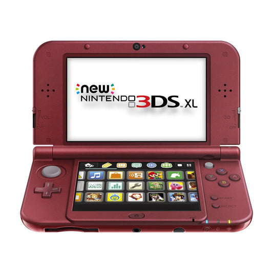 Nintendo New 3DS XL Handheld Console - Red - Model REDSRAAA - Discontinued Edition
