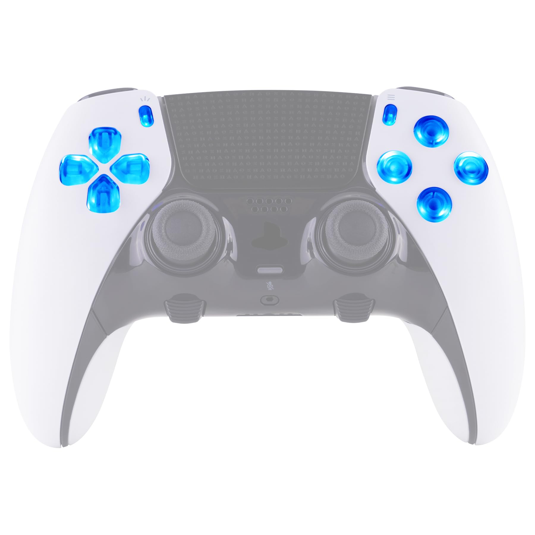 eXtremeRate PS5 Edge Controller D-pad LED Kit - 7 Colors, 9 Effects, Transparent Clear Buttons