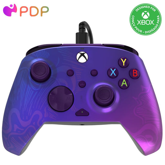 PDP Gaming REMATCH Enhanced Wired Controller Licensed for Xbox Series X|S/Xbox One/PC/Windows  Mappable Back Buttons  Advanced Customizable App - Purple Fade