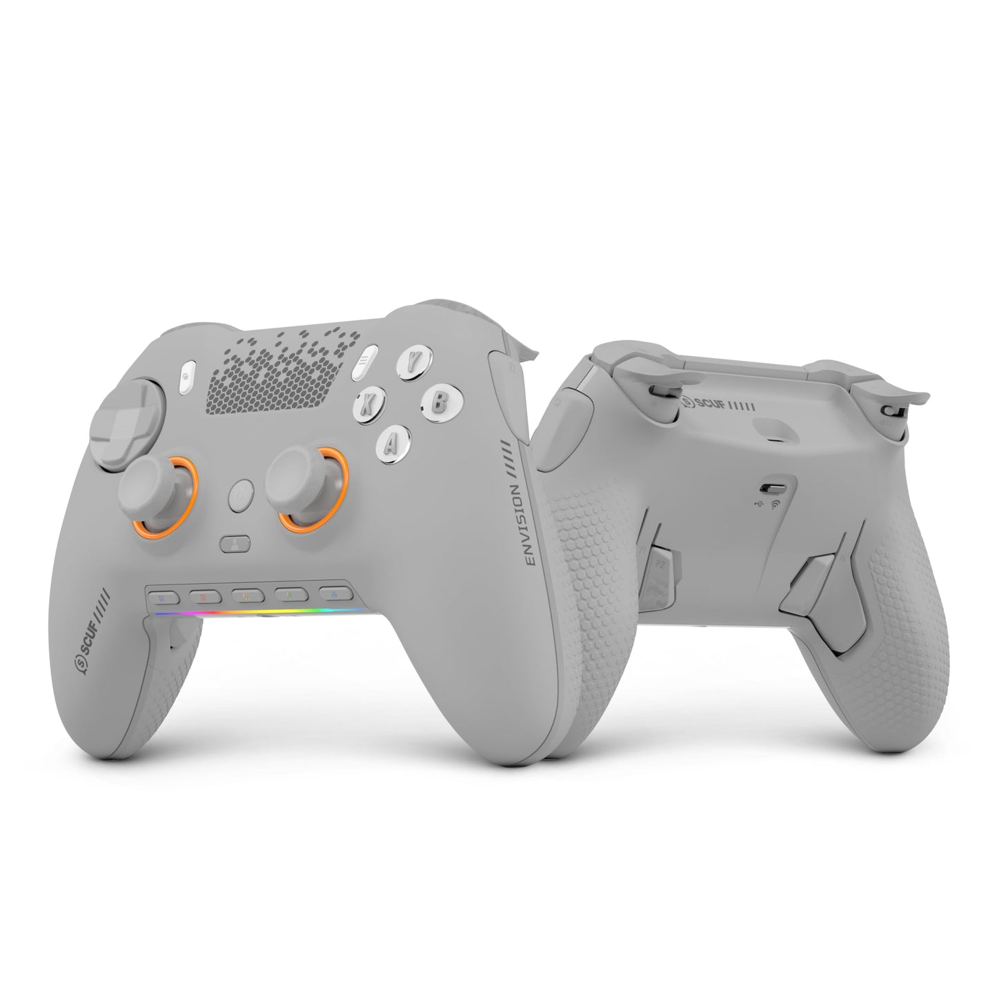SCUF ENVISION PRO Wireless V2 (2025) PC Only Gaming Controller - Anti-Drift Thumbsticks - Five Remappable G-Keys - Remappable Back Paddles - Instant Triggers - Light Gray