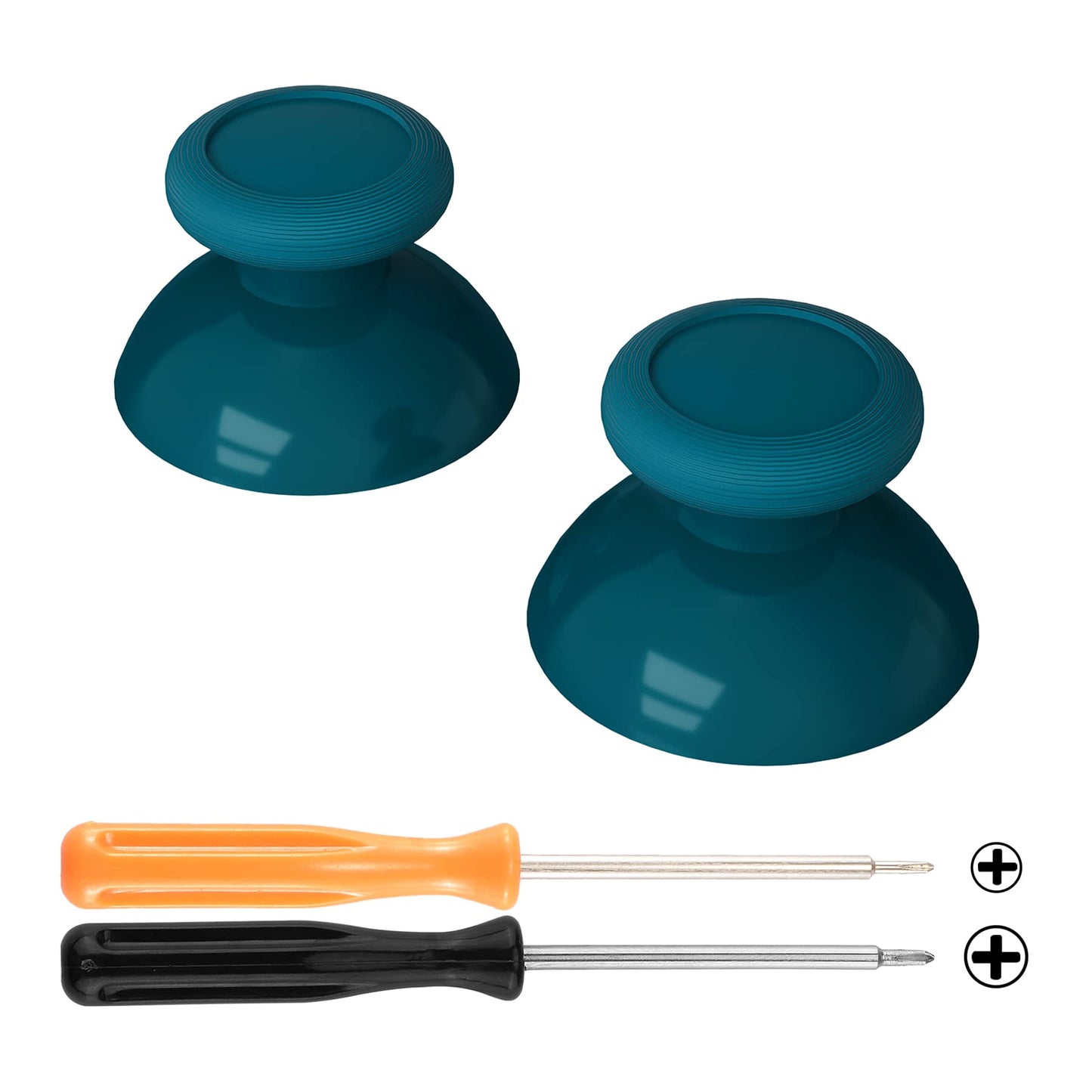 eXtremeRate Mineral Blue Replacement 3D Joystick Thumbsticks  Analog Thumb Sticks with Cross Screwdriver for Nintendo Switch Pro Controller