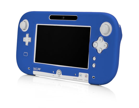 PDP Wii U Gamepad Silicone Jacket - Model N-8570BLU, Blue Color, Durable Protection
