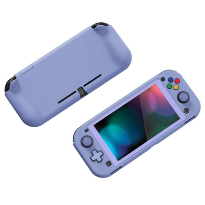 PlayVital Protective Case for Nintendo Switch Lite - Hard Shell, Ergonomic Grip, Light Violet, Includes Screen Protector & Thumb Caps