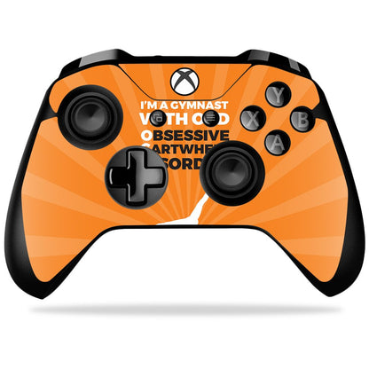 MIGHTY SKINS Xbox One X Controller Skin - OCD Gymnast | Durable Vinyl Decal Wrap | Easy to Apply & Remove