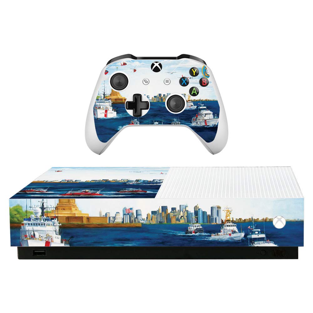 MightySkins Skin for Microsoft Xbox One S All-Digital Edition - Standing Watch | Protective  Durable  and Unique Vinyl Decal wrap Cover | Easy to Apply  Remove  and Change Styles | Made in The USA