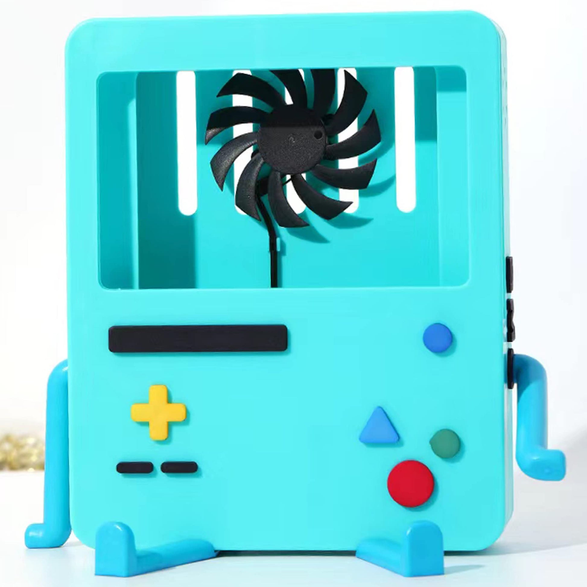 GRAPMKTG Charging Stand with Cooling Fan for Nintendo Switch - Portable Dock, Blue, Compatible with Switch OLED, Perfect Gift for All Ages