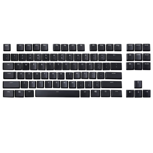 HUYUN A Full Set 87 keycaps Replacement for Logit G813/G815/G913/G915 TKL RGB Mechanical Gaming Keyboard (Black 87 Keys)