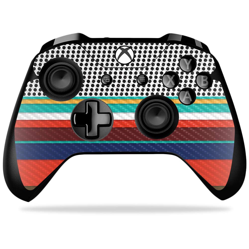 MightySkins Carbon Fiber Skin for Microsoft Xbox One X Controller Protective  Durable Textured Carbon Fiber Finish | Easy to Apply  Remove  and Change Styles | Made in The USA