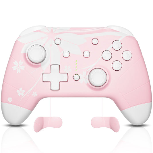 Mytrix Wireless Controller for Windows PC iOS Android Steam Deck  Bluetooth Controller with Programmable Buttons  Turbo & Vibration - Pink