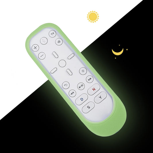 CHUNGHOP Silicone Remote Case for PS5 Media Remote - Shockproof, Washable, Glow in Dark Green