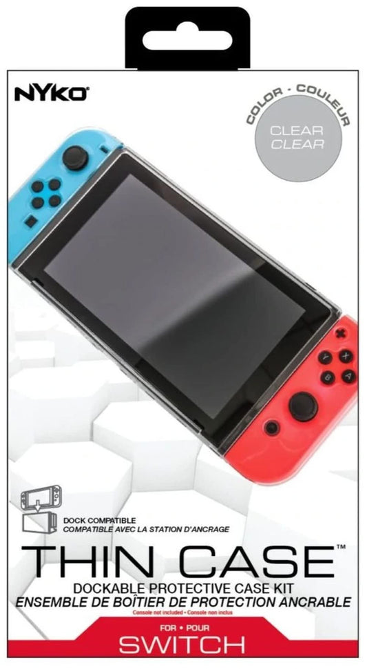 Nyko | Dockable, Thin ProtectiveHard Portable Travel Carry Shell Case with Tempered Glass Screen Protector for Nintendo Switch (