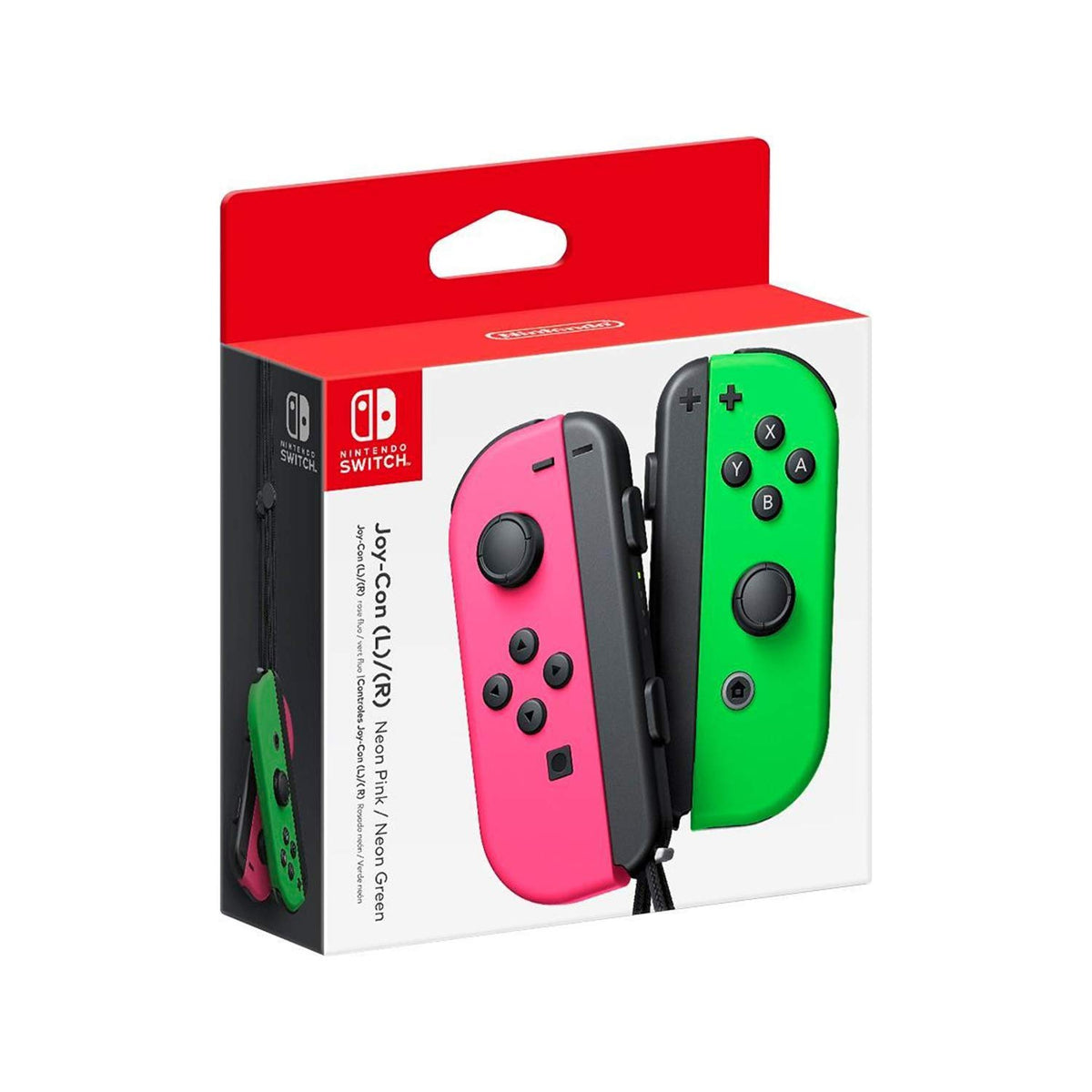 Nintendo Switch Joy-Con (L/R) Gaming Controller  Neon Pink/Neon Green (refurbished)